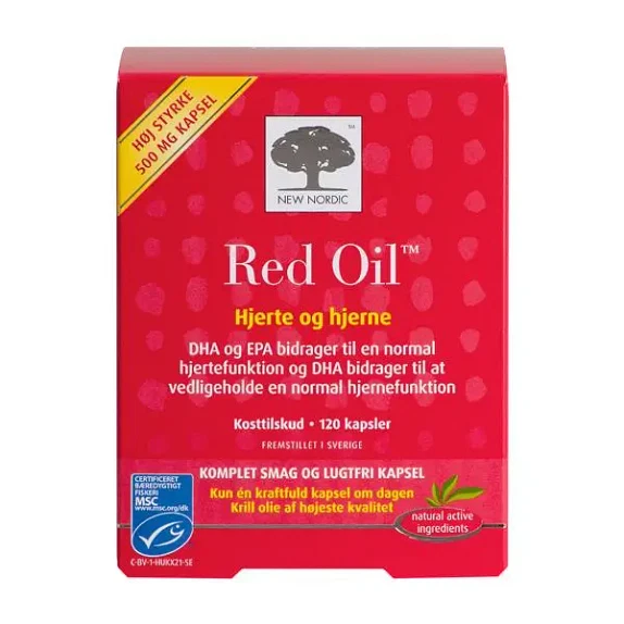 Red Oil Hjerte og Hjerne 120 kapsler